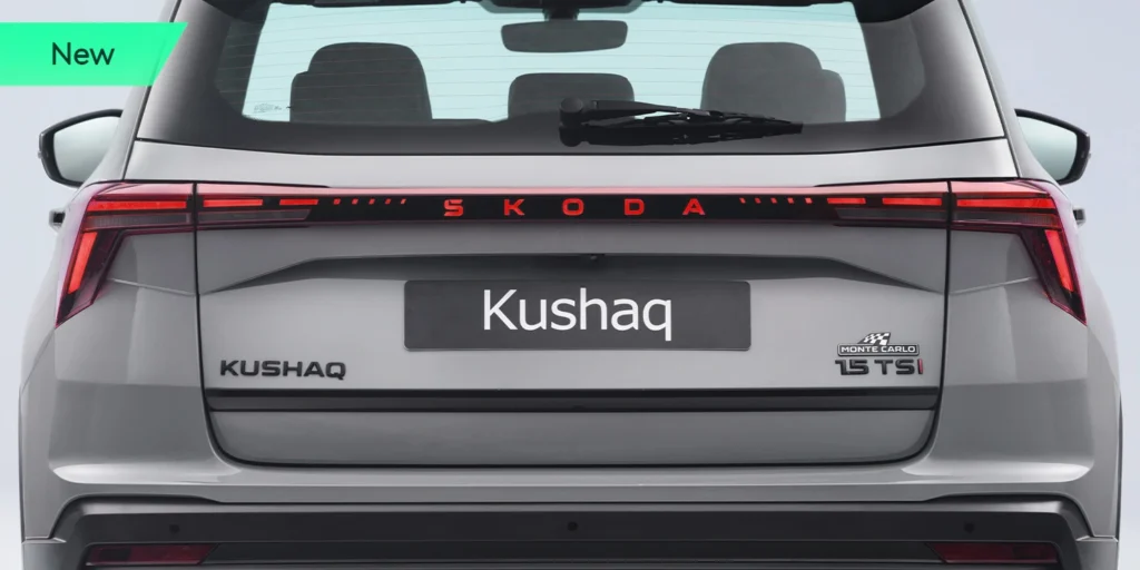 Skoda Kushaq Facelift back design
